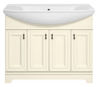 Напольная тумба под раковину Misty Лувр 105см слоновая кость